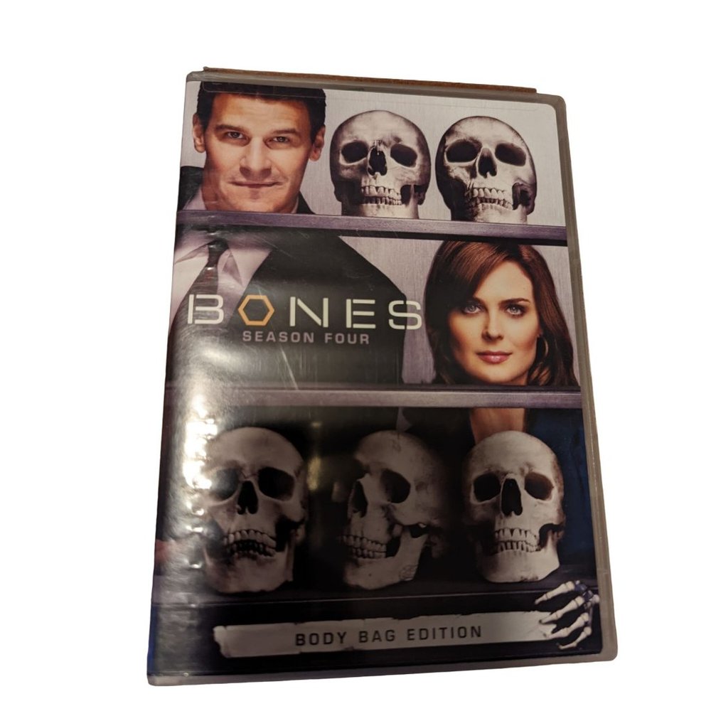 Bones Season 4 Body Bag Edition DVD Set Complete Comedy Crime TV Emily Deschanel